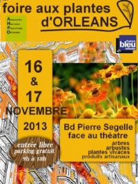 Foire aux plantes d'Orléans. Du 16 au 17 novembre 2013 à Orléans. Loiret. 